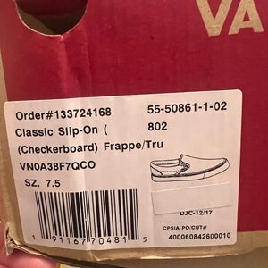 NWT :: Vans Classic Slip-On Checkerboard Shoes